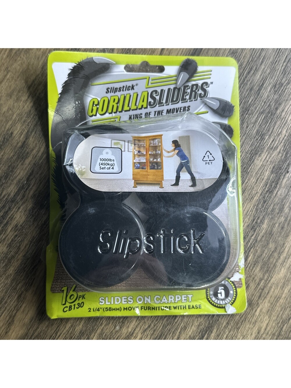 Gorilla Glides 15 pack 2 1/4” Tapered Chair/Table Glides Sliders